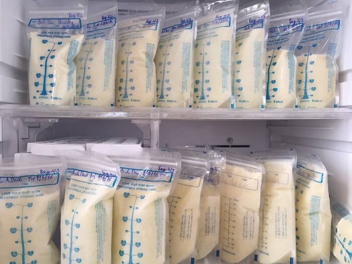 Bảo quản sữa trong ngăn đá tủ lạnh