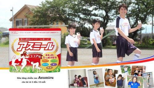 Sữa tăng chiều cao Asumiru của Nhật