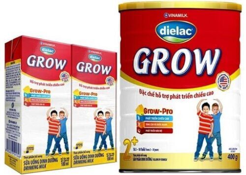 Sữa Dielac Grow hiệu quả cho trẻ phát triển chiều cao