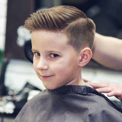 cắt tóc cho bé trai