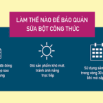 bảo quản sữa công thức
