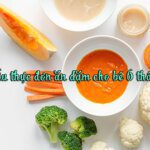 thực đơn ăn dặm cho bé 6 tháng