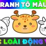 tranh tô màu con vật