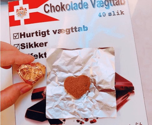 Kẹo giảm cân socola Đan Mạch