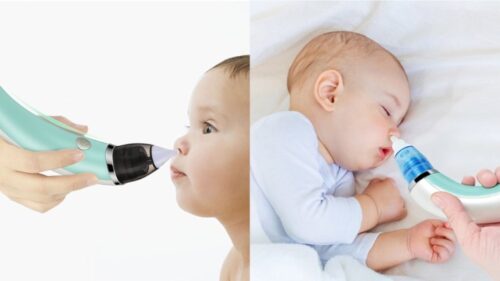 sử dụng máy hút đờm dịch cả khi bé ngủ