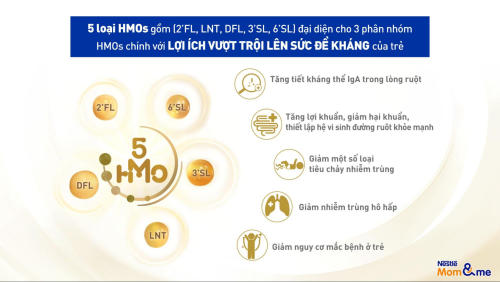 hmo tăng đề kháng trẻ