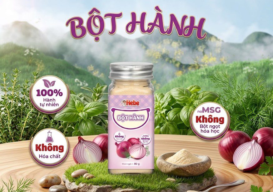 Bột hành cho bé Hebe