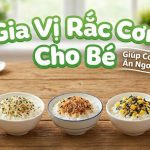 gia vị rắc cơm cho bé