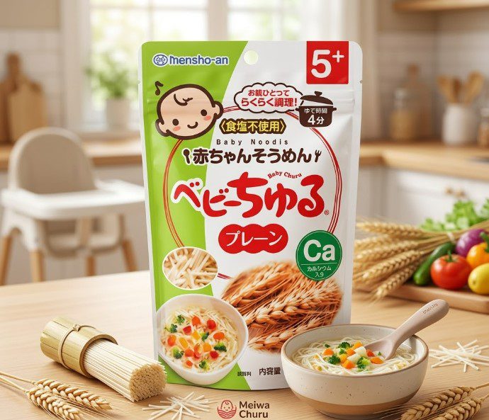 Mì Somen Tách Muối Churu Meiwa Vị Lúa Mì